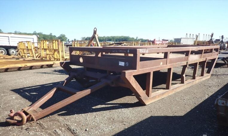 USED 19x8 foot Skid Basket Sled #9056
